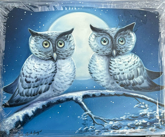 Winter Owls 16x20