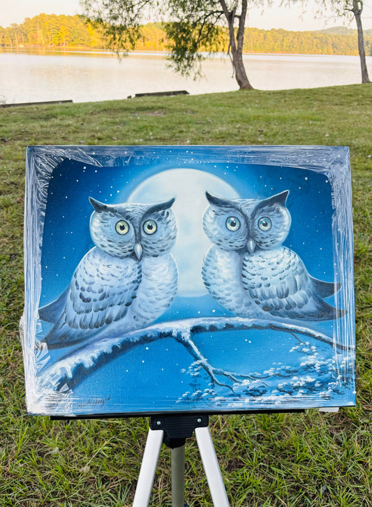 Winter Owls 16x20