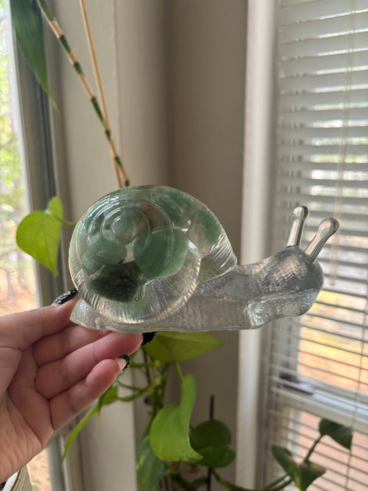 Green aventurine snail friend!