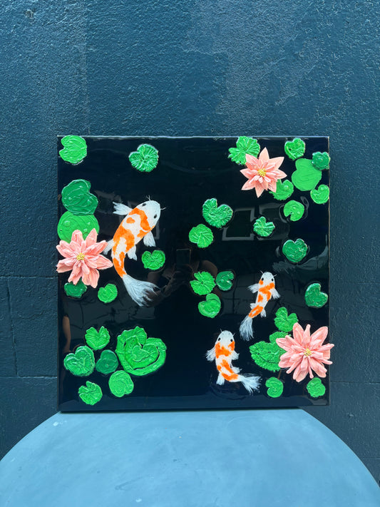 “Koi pond” 24x24