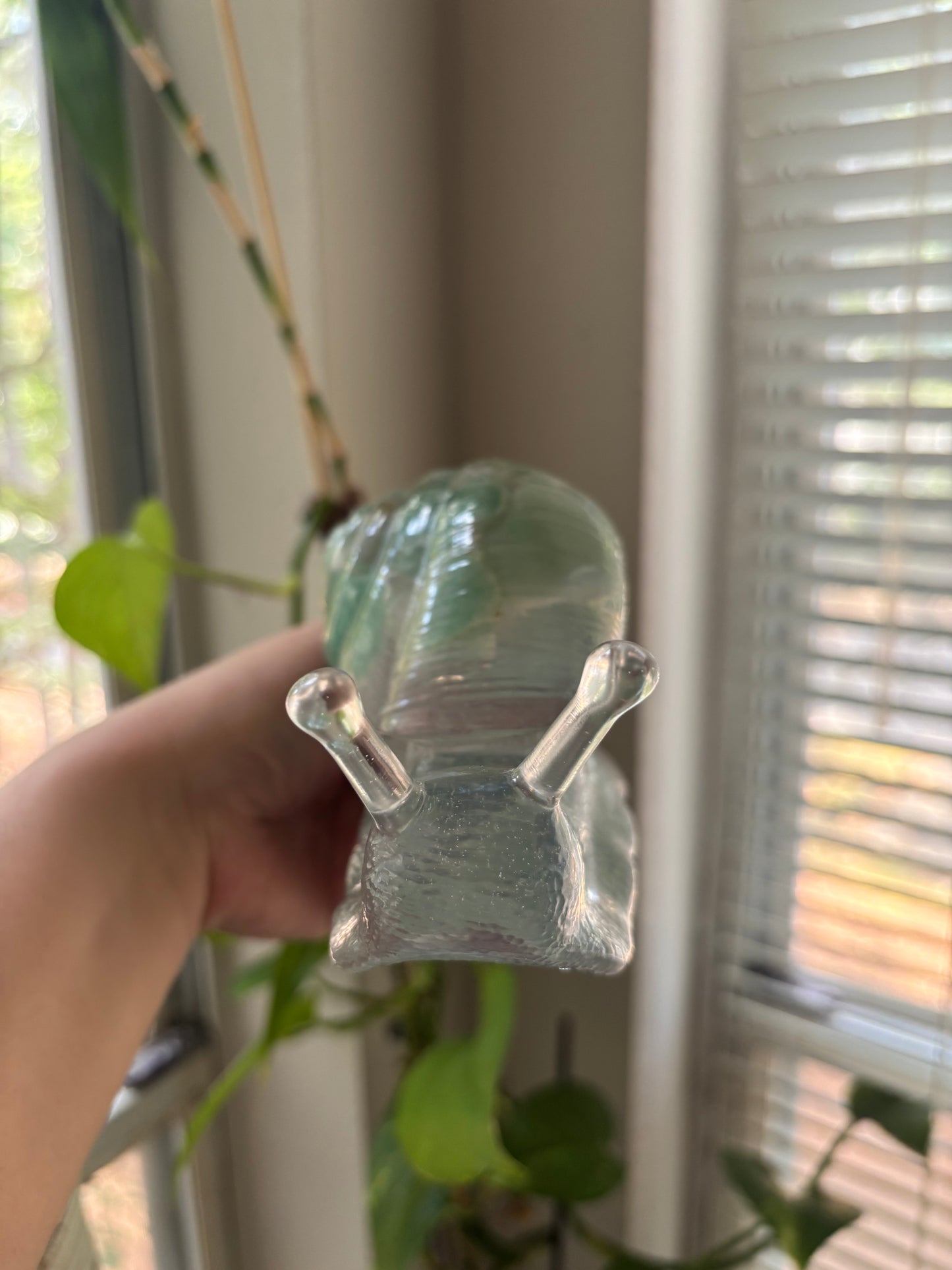 Green aventurine snail friend!