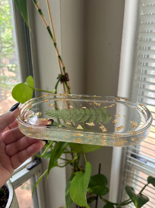 Fern + golflake tray