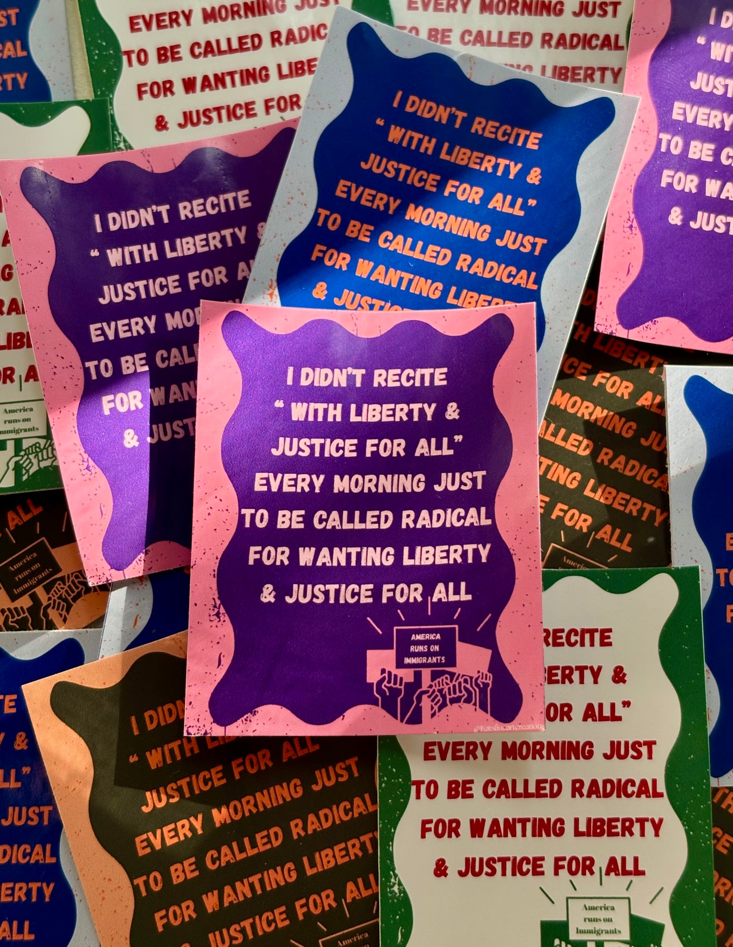 Liberty & Justice Sticker
