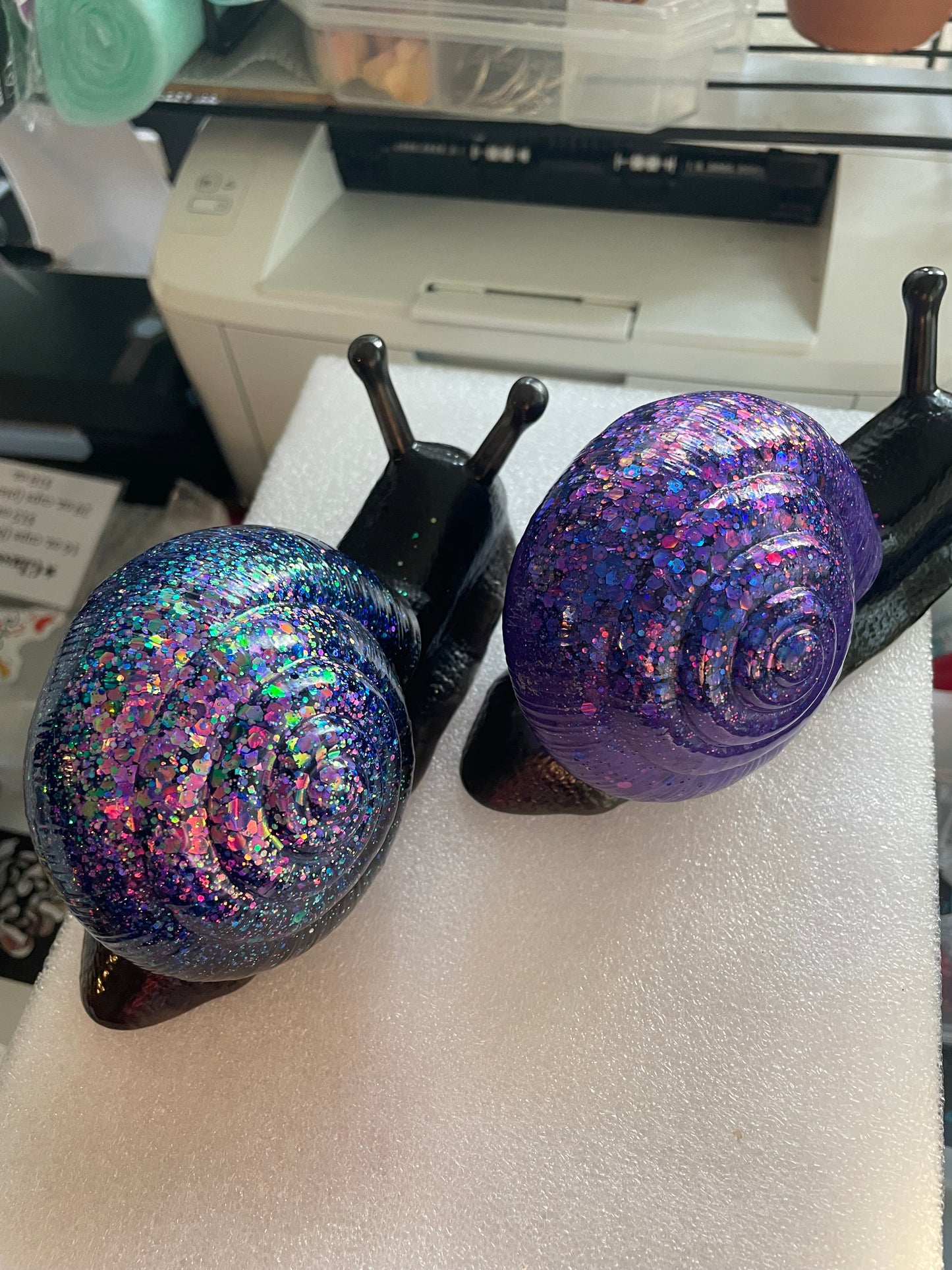 Glitter snails
