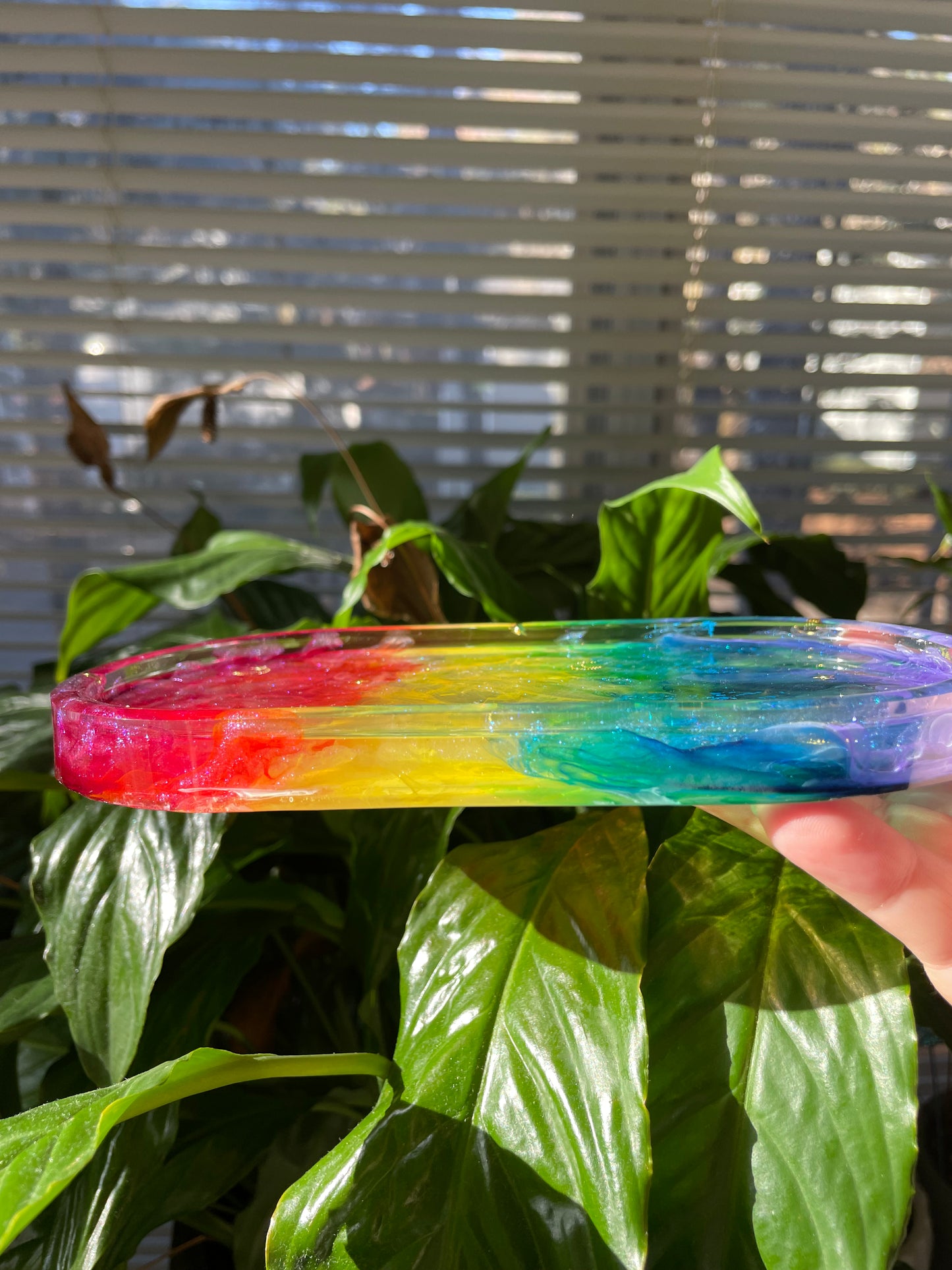 Rainbow galaxy tray