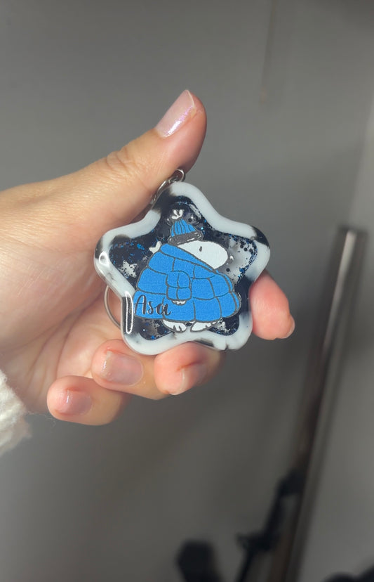 Snoopy Star shaker keychain