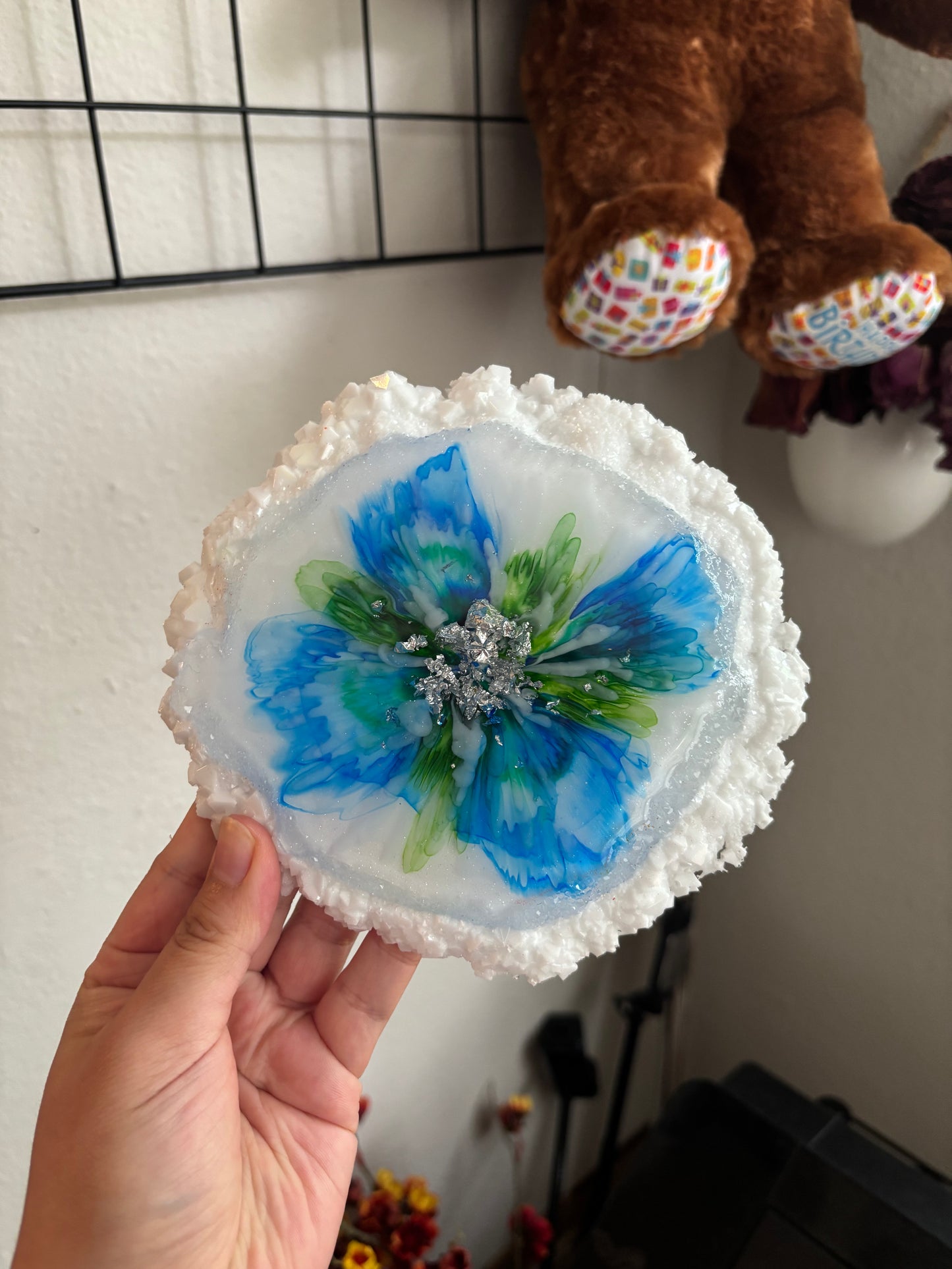 Blue resin bloom tray