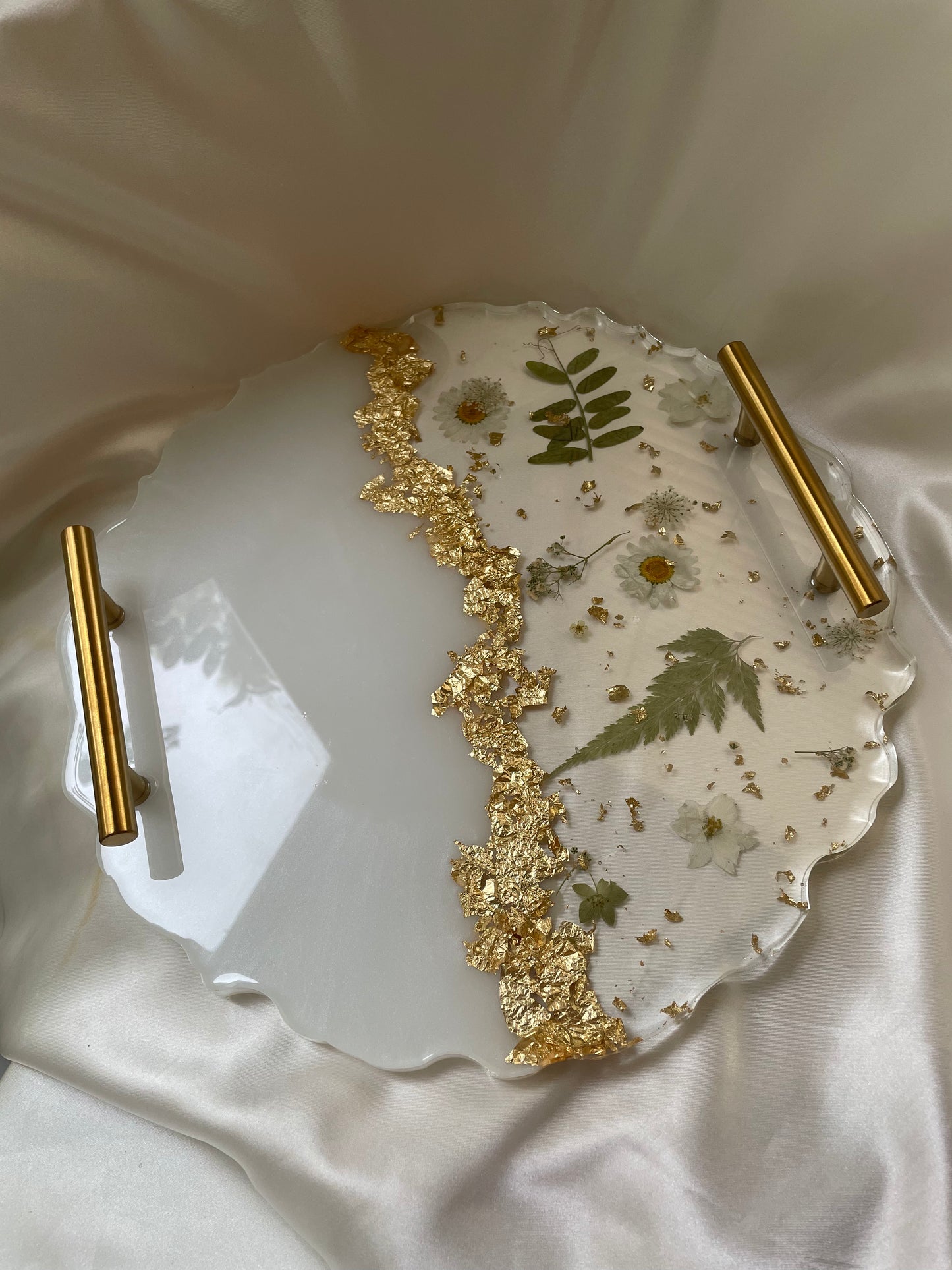 PRE-ORDER half & half floral tray