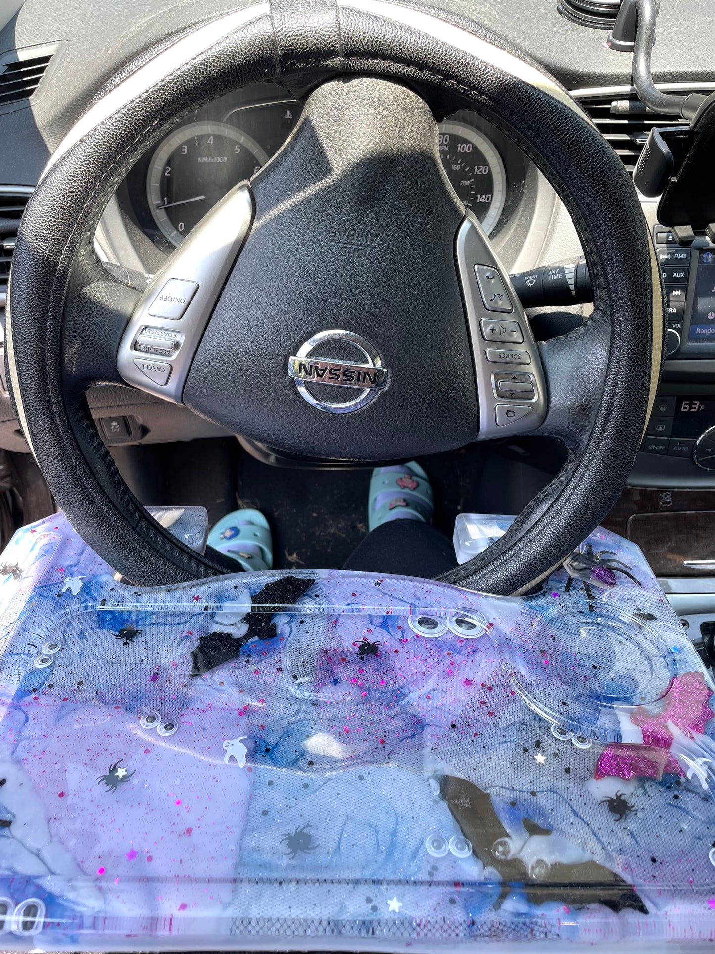 Spooky pastel car tray