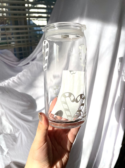 Vaso de cristal Candy Cane