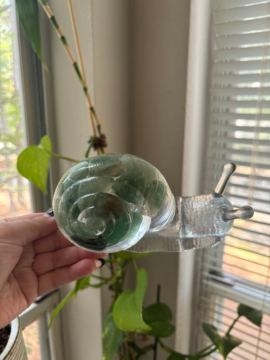 Green aventurine snail friend!
