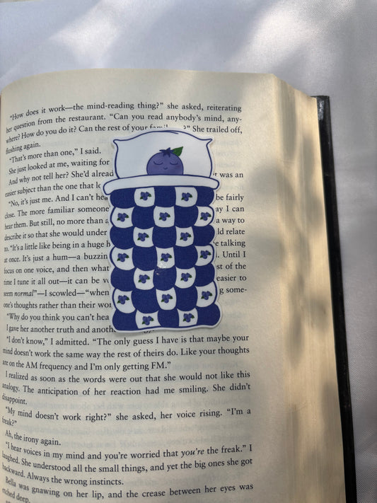 Sleeping fruit bookmark