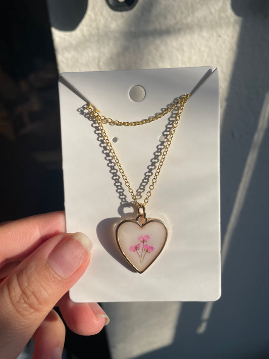 Gold heart necklaces