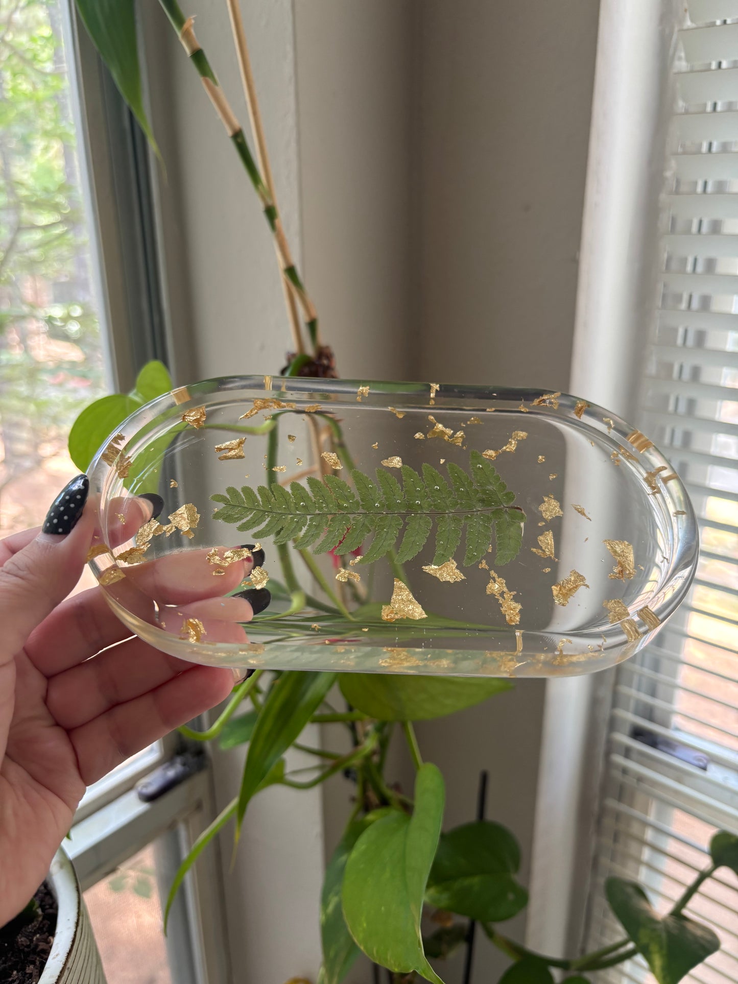 Fern + golflake tray