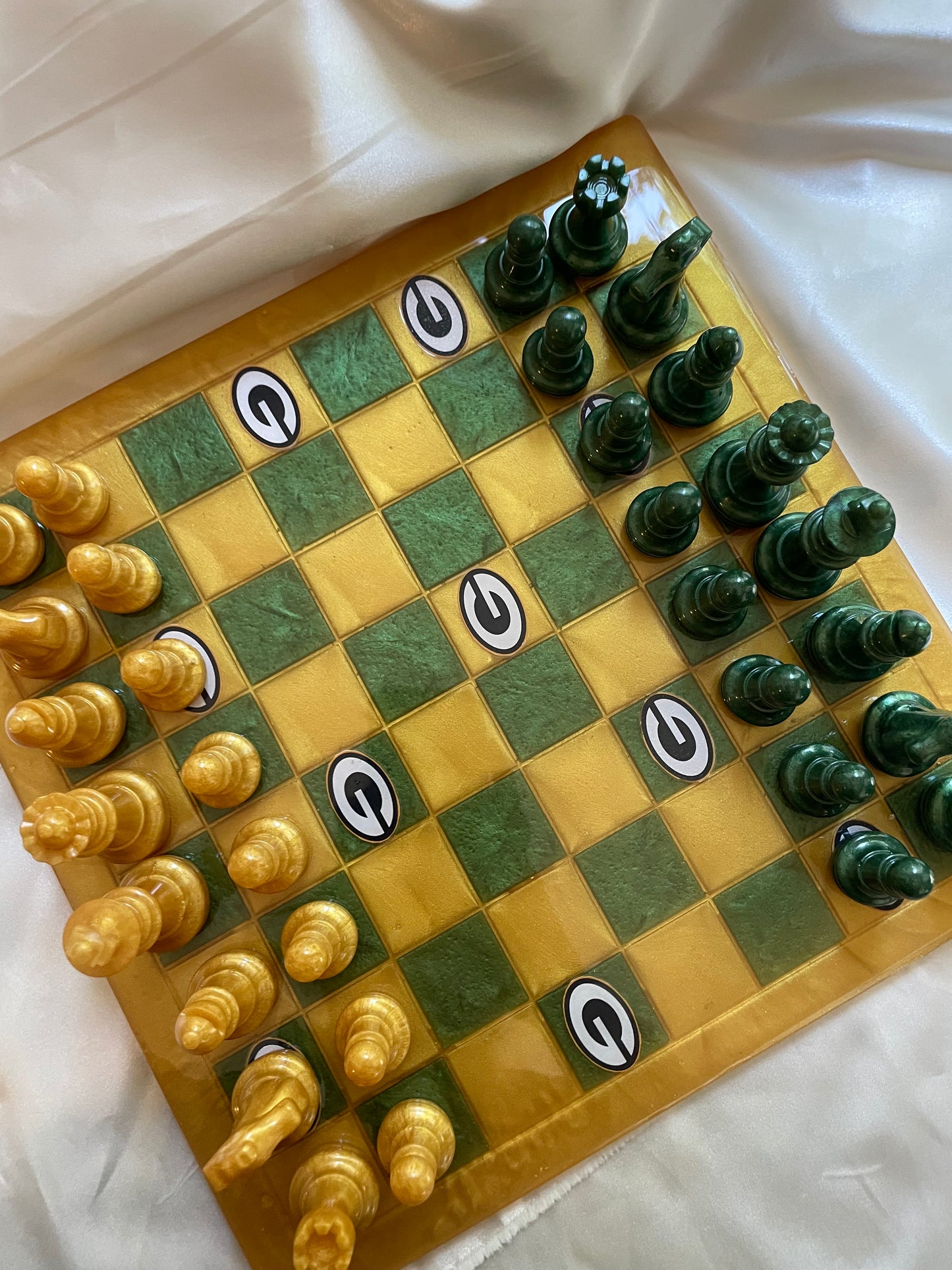 Georgia Packers chessboard