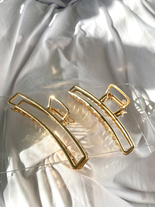 Gold claw clip (C)