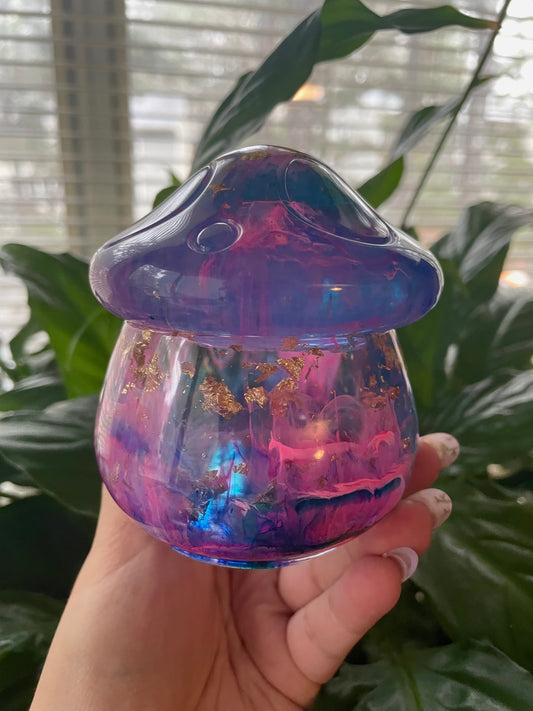 PRE-ORDER colorful alcohol ink mushroom box