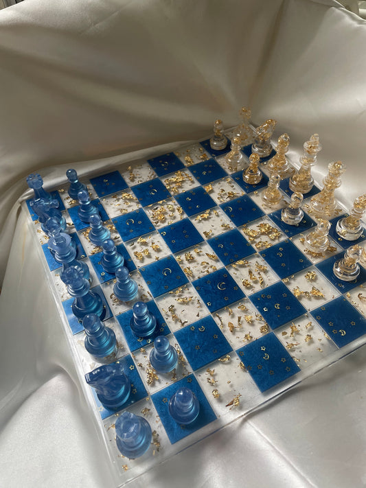 PRE-ORDEN Tablero de ajedrez noche estrellada 13x13